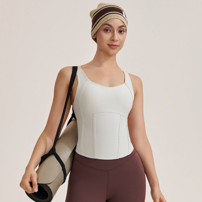 Sportliches Damen-Tanktop mit formbarer, atmungsaktiver Struktur von berg-feldt