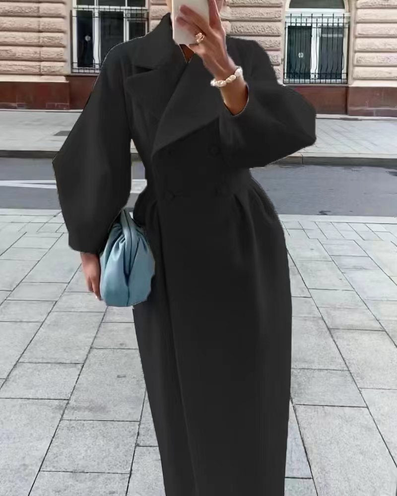 Berg-Feldt | Langer Trenchcoat für Damen - Reverskragen