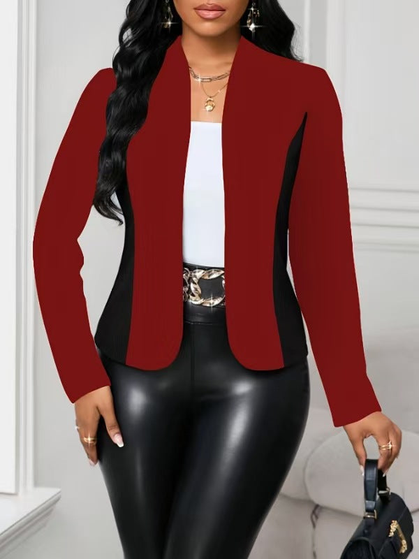 Veste blazer moderne pour femme avec empiècements contrastants Berg-Feldt