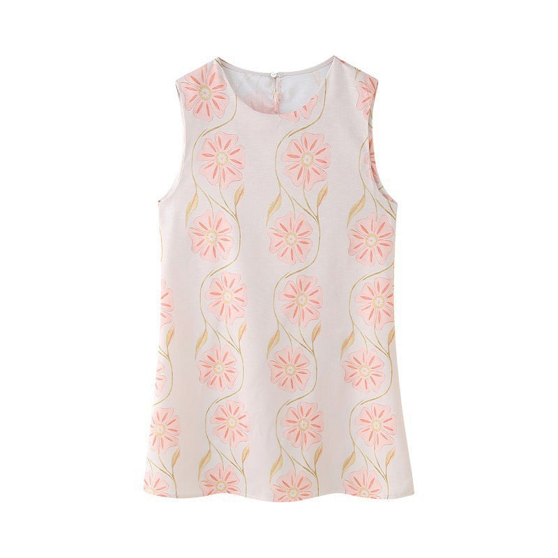 Haut floral sans manches brodé Berg-Feldt pour femme