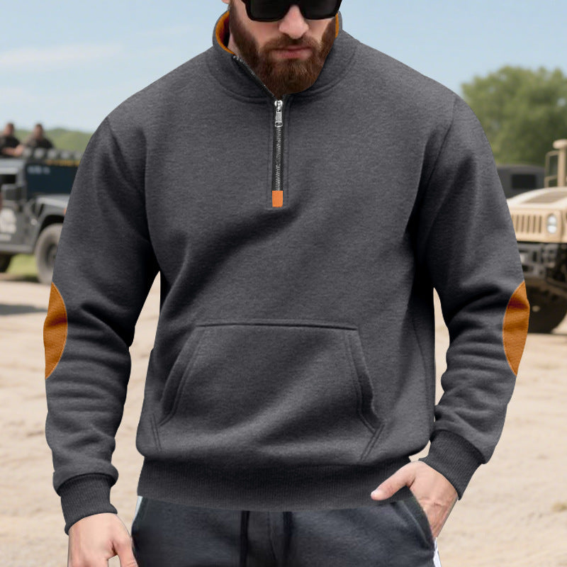 Hoodie homme avec col montant tendance et détails contrastants Berg-Feldt