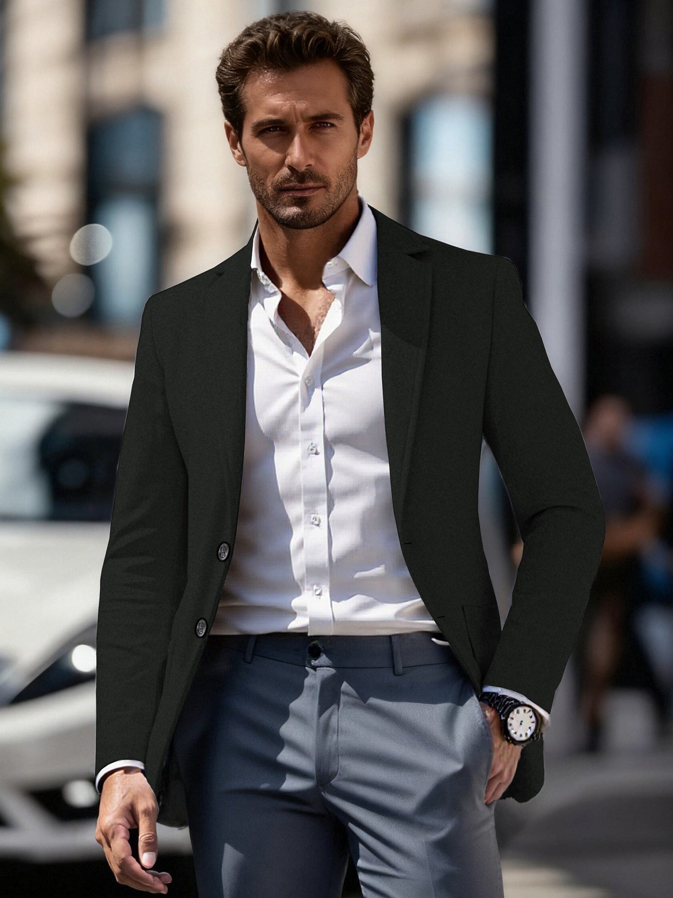 Blazer de costume ajusté et élégant pour homme Berg-Feldt