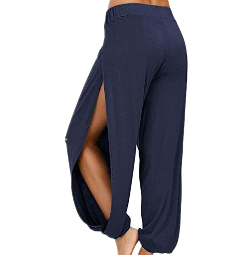 Pantalon Harem Ample Fendu sur les Côtés pour Femme Berg-Feldt