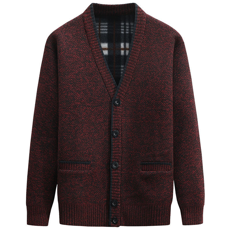 Cardigan élégant pour homme avec col en V et détails soignés Berg-Feldt
