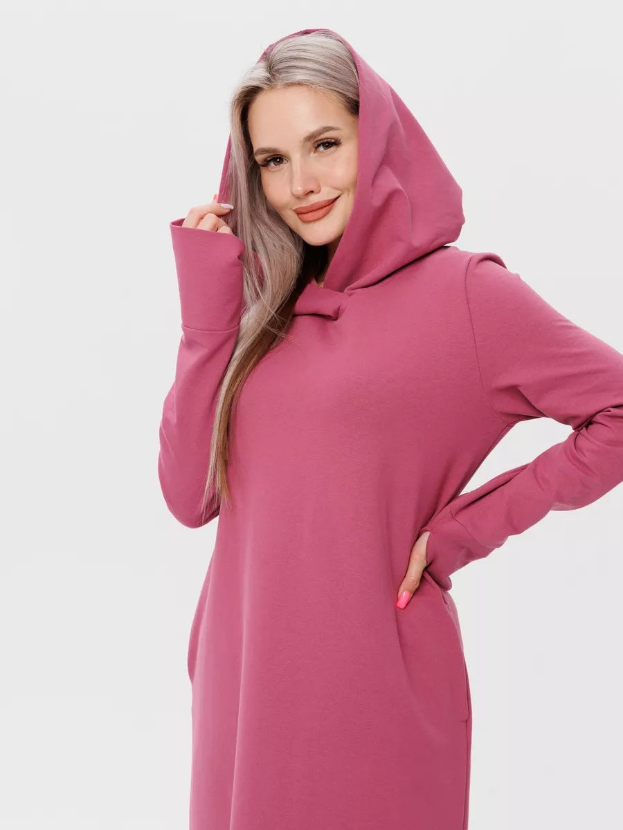 Robe sweat à capuche confortable pour femme avec poches de berg-feldt