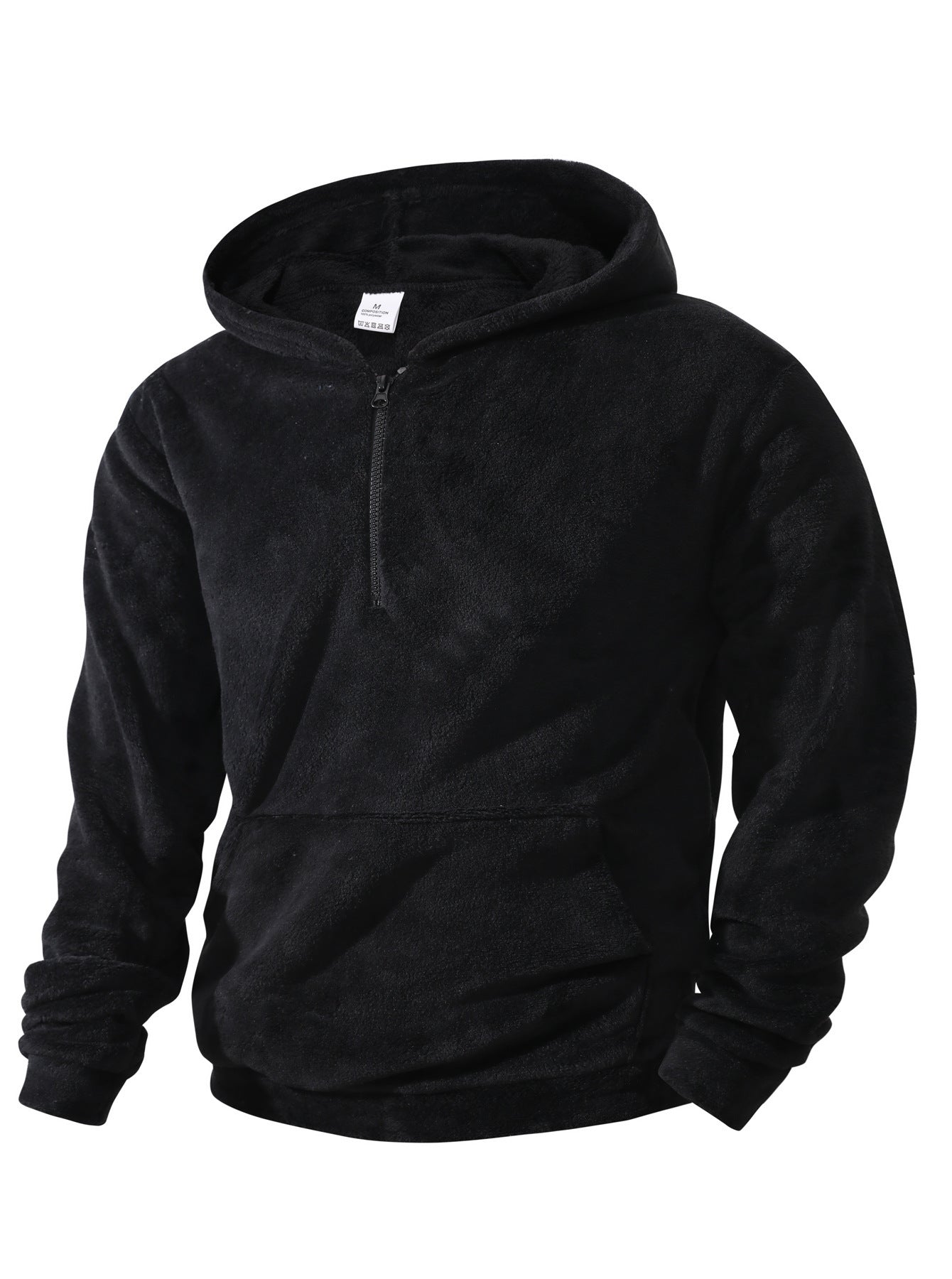 Sweat à capuche en molleton pour homme avec demi-zip innovant Berg-Feldt