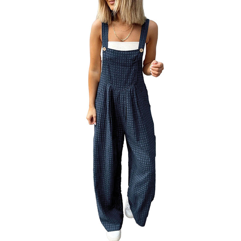 Combinaison pantalon femme Berg-feldt à jambes larges et bretelles réglables