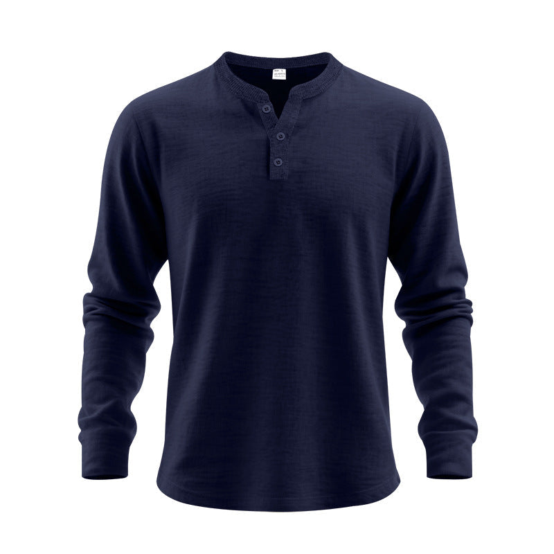 Haut Henley pour homme à manches longues en doux mélange de coton Berg-Feldt