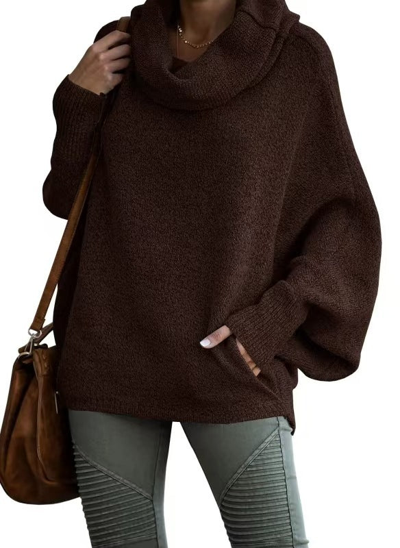 Damen Oversized Strickpullover mit Rollkragen Berg-Feldt