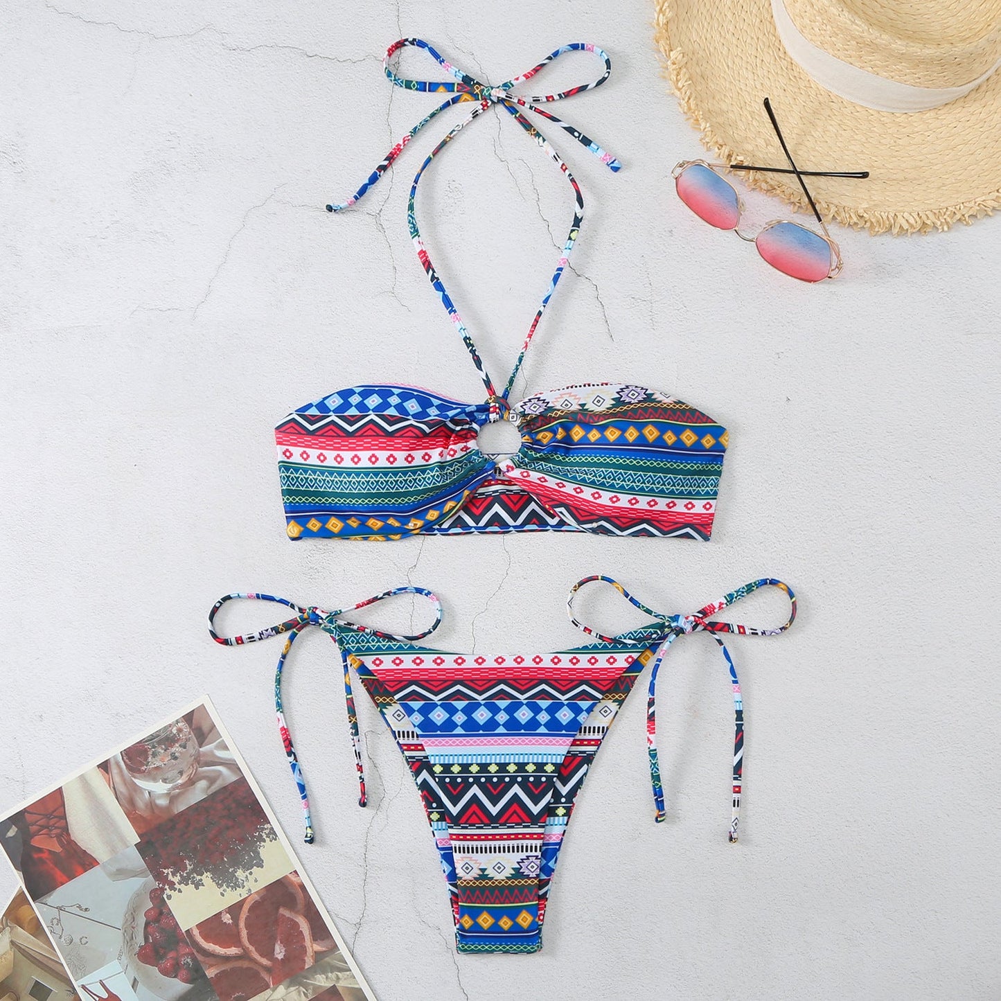 Ensemble de bikini bandeau pour femme avec bas à nouer par Berg-Feldt