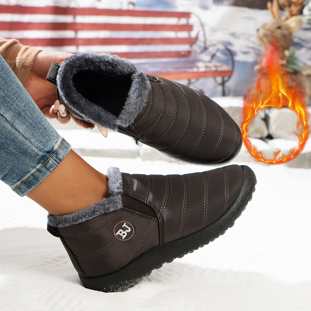 Bottes d'hiver confortables pour femmes avec doublure douillette et semelle antidérapante Berg-Feldt