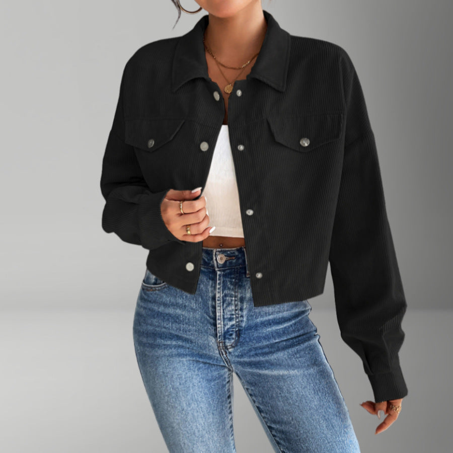 Veste courte en velours côtelé pour femme Berg-Feldt