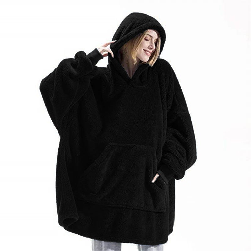 Sweat à capuche oversize en polaire pour femme avec poche kangourou et capuche Berg-Feldt
