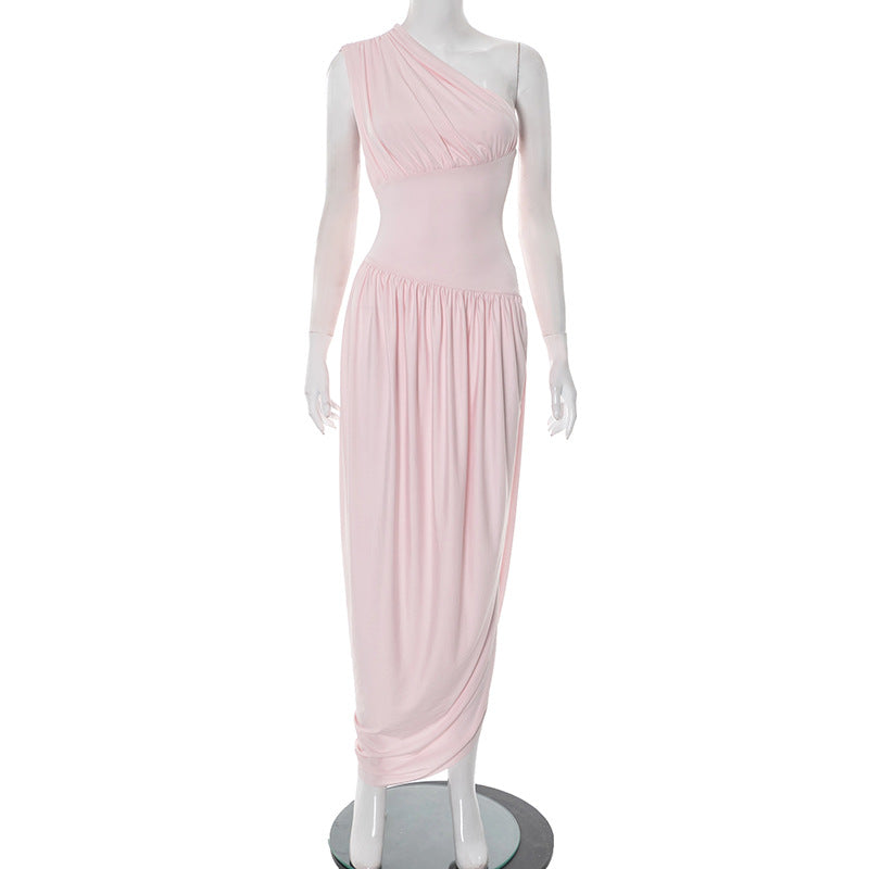 Berg-Feldt Élégante Robe longue asymétrique pour femme
