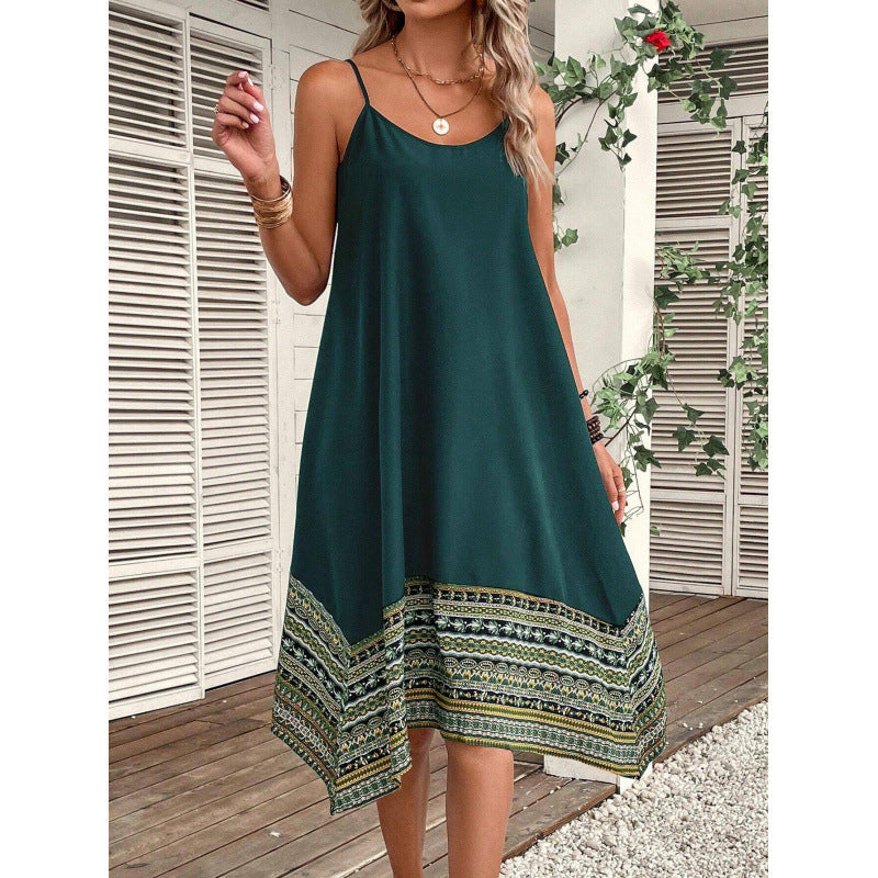 Robe femme style bohème avec encolure asymétrique de berg-feldt
