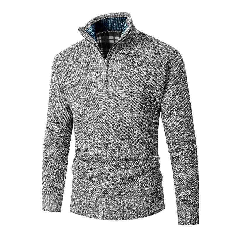 Herren Pullover mit hohem Kragen und praktischem Reißverschluss Berg-Feldt