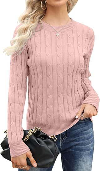 Pull-over en tricot classique pour femme avec motif torsadé Berg-Feldt