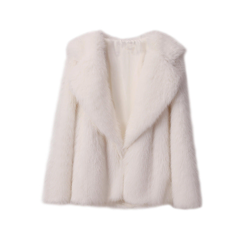 Veste en fausse fourrure douillette et tendance pour femme avec revers élégant Berg-Feldt