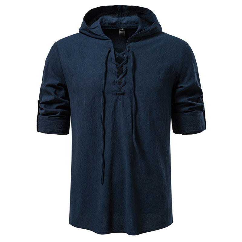 Haut à capuche pour homme avec motif à lacets unique - Berg-Feldt