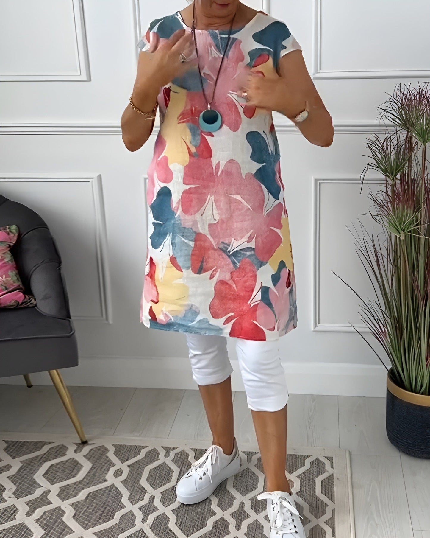 Robe de plage fleurie légère pour femme avec poches de berg-feldt