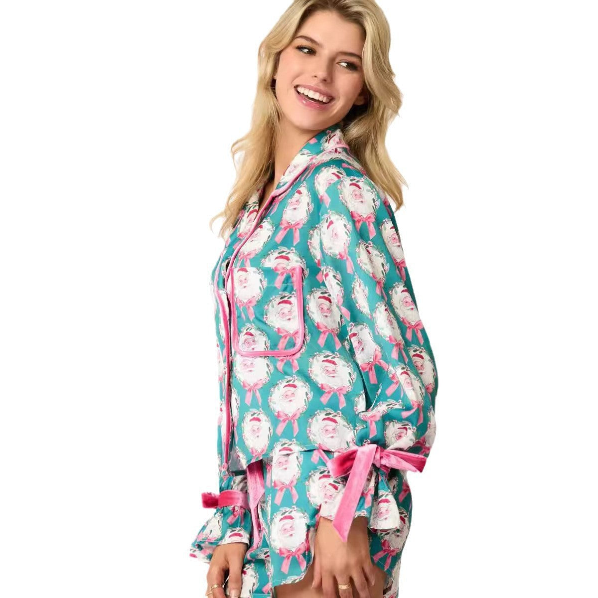 Berg-Feldt Pyjama fleuri pour femme avec volants