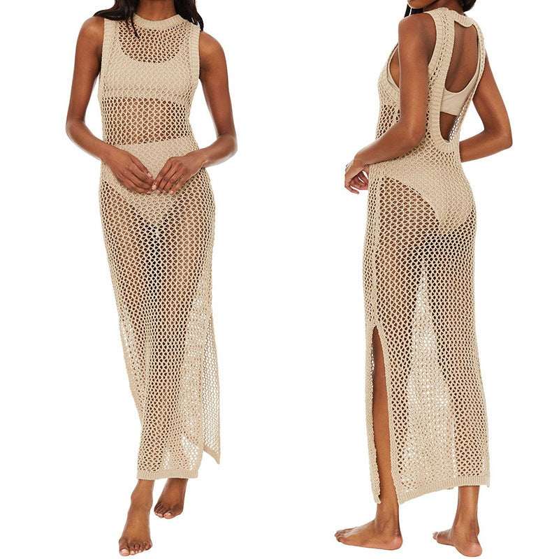 Sportliches Damen-Strandkleid mit hohem Schlitz von berg-feldt
