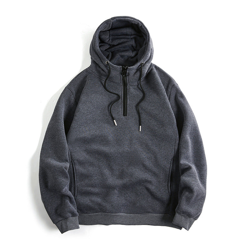 Damen Kapuzenpullover mit Halbreißverschluss und weichem Innenfutter Berg-Feldt
