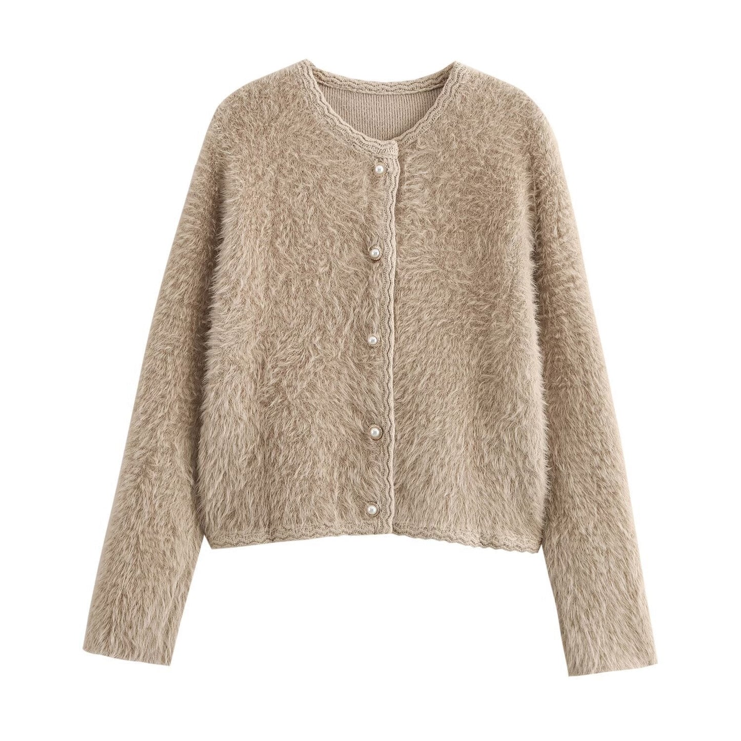 Cardigan pour femme avec structure confortable et boutons en perles de berg-feldt