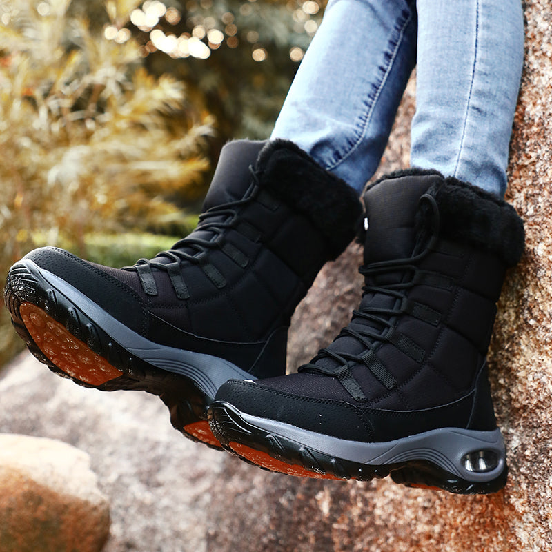Berg-Feldt | Stiefel - Schaft Bis Zur Mitte Der Wade - Schnürverschluss - Luftpolster