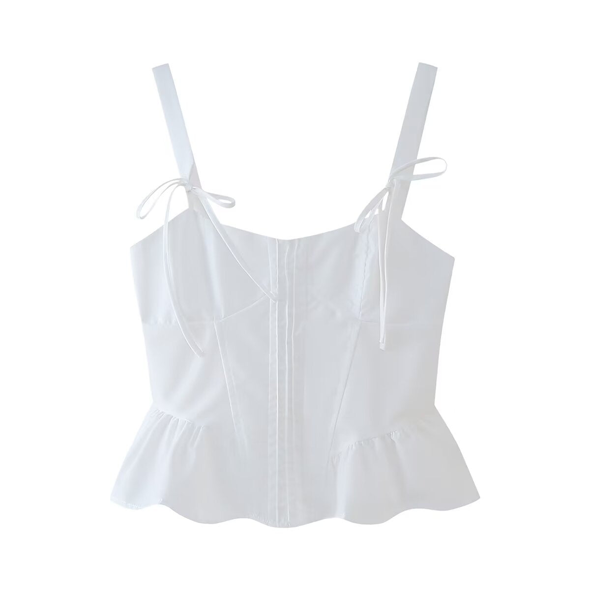 Blouse femme péplum avec liens ajustables de berg-feldt