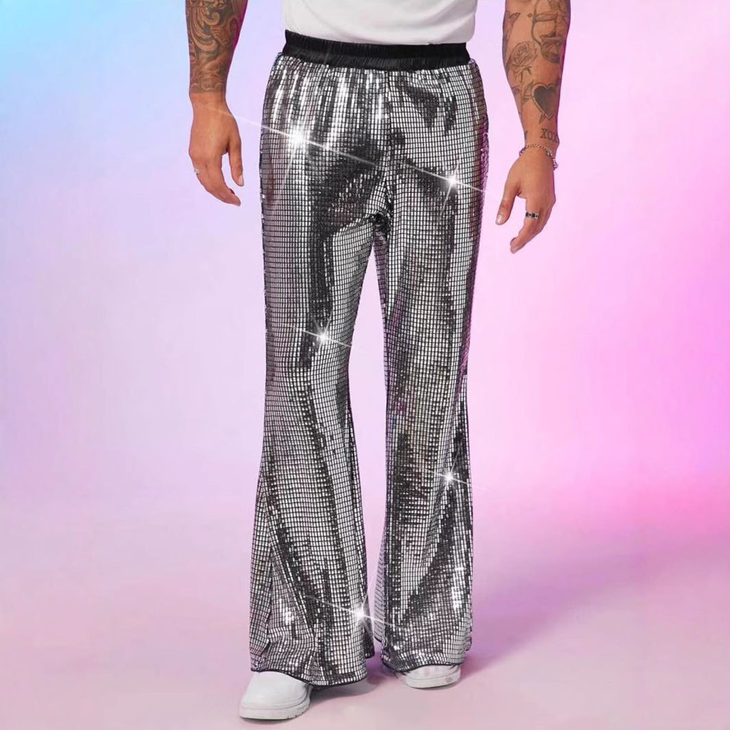 Herren glitzernde Paillettenhose im extravaganten Disco-Stil Berg-Feldt