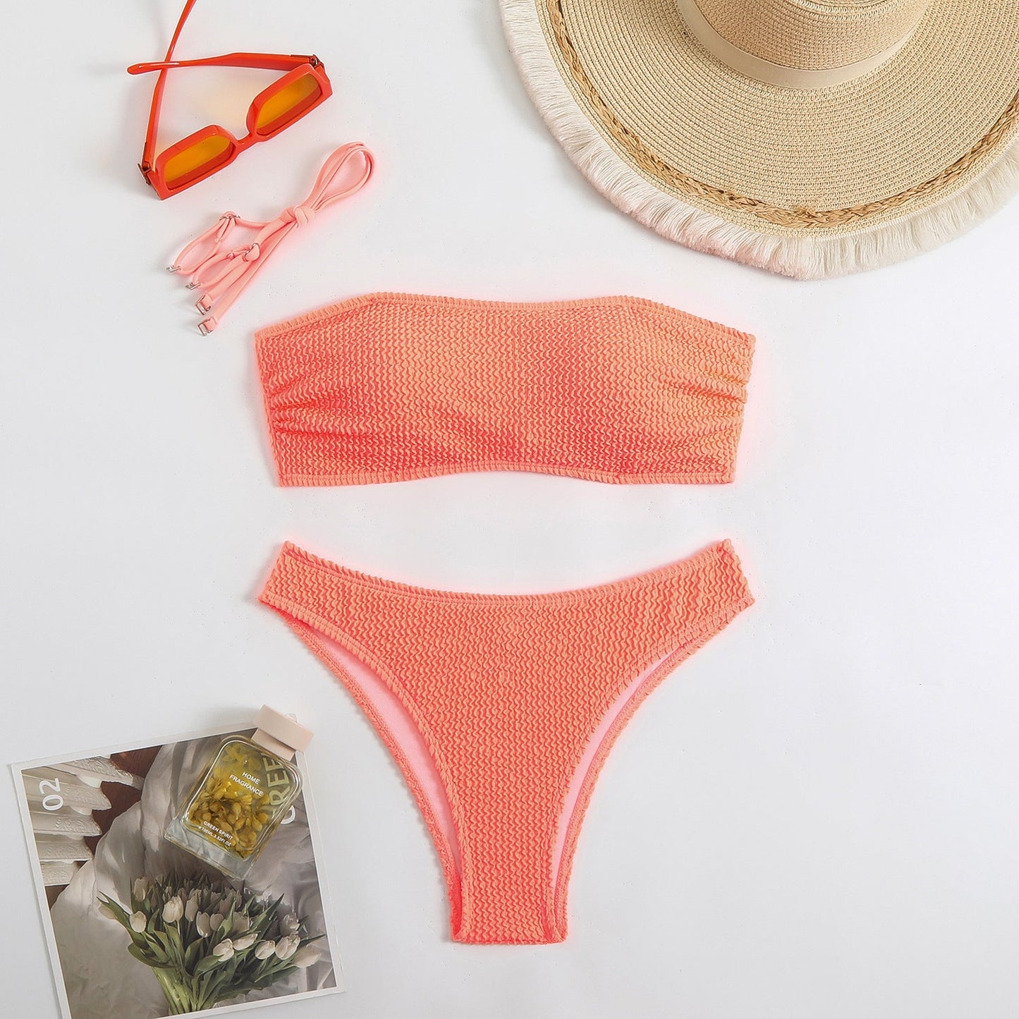 Haut de bikini bandeau structuré de coupe classique pour femme par berg-feldt