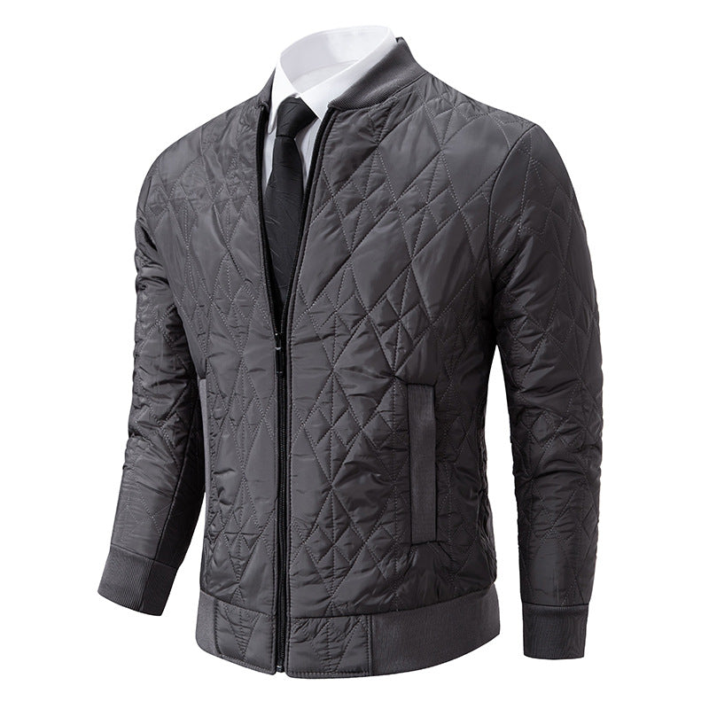 Herren gesteppte Freizeitjacke mit modischem Design und hohem Kragen Berg-Feldt