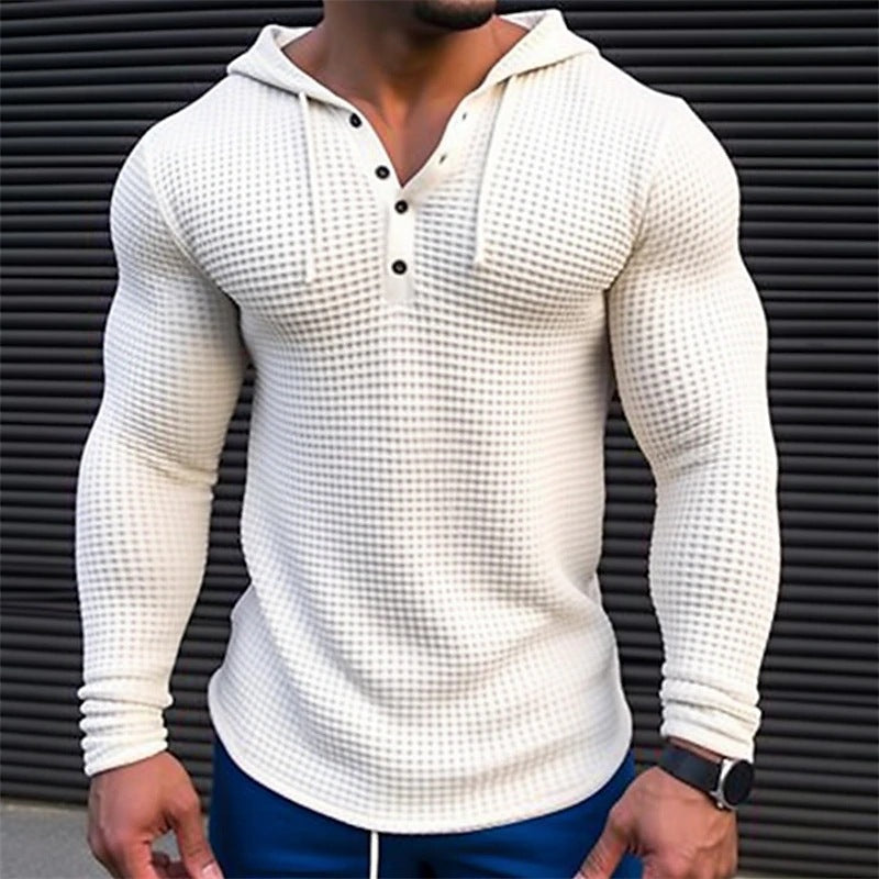 Herren Hoodie mit strukturiertem Design und Kragen Berg-Feldt