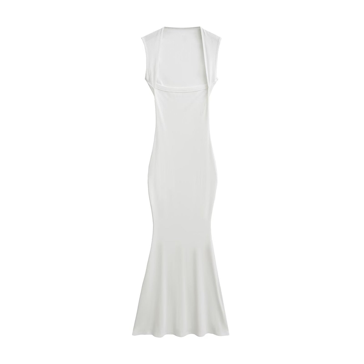 Robe longue côtelée à manches courtes Berg-Feldt pour femme