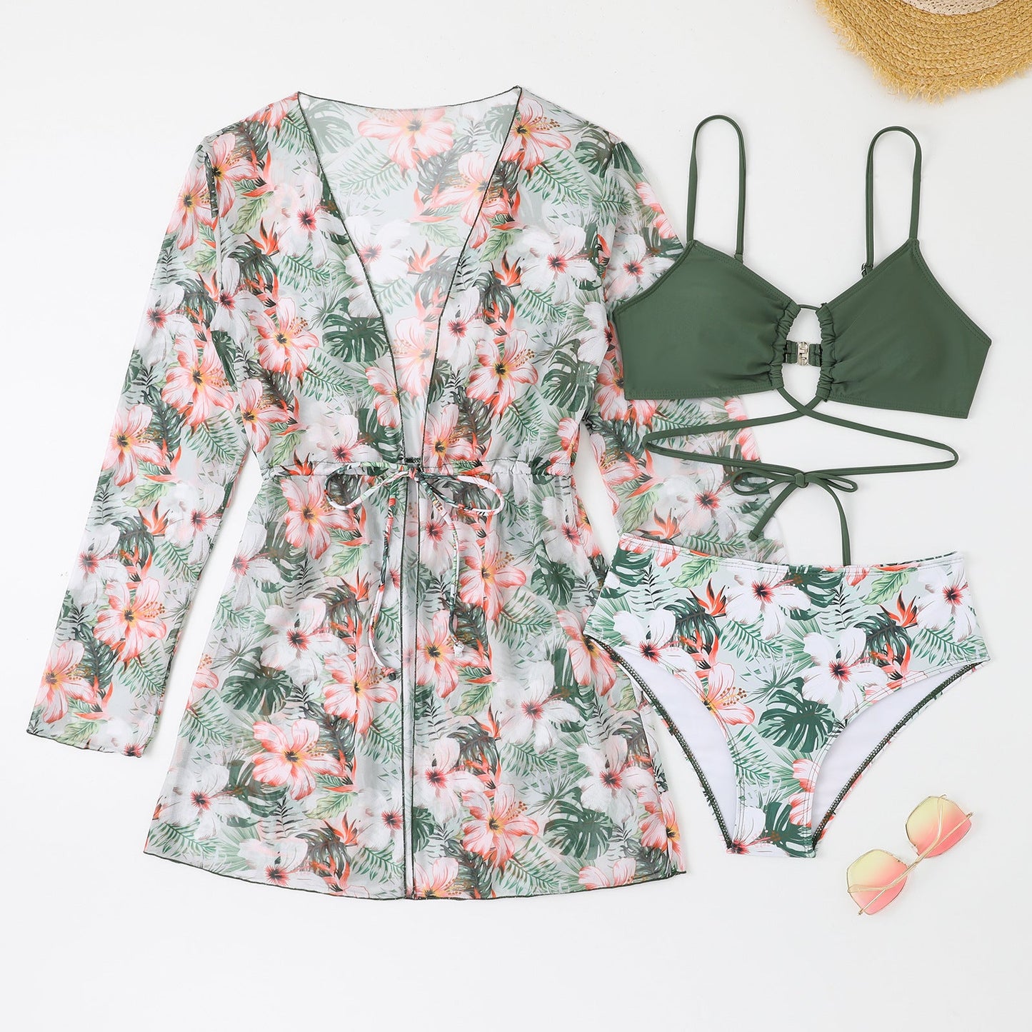 Ensemble bikini taille haute et caftan berg-feldt