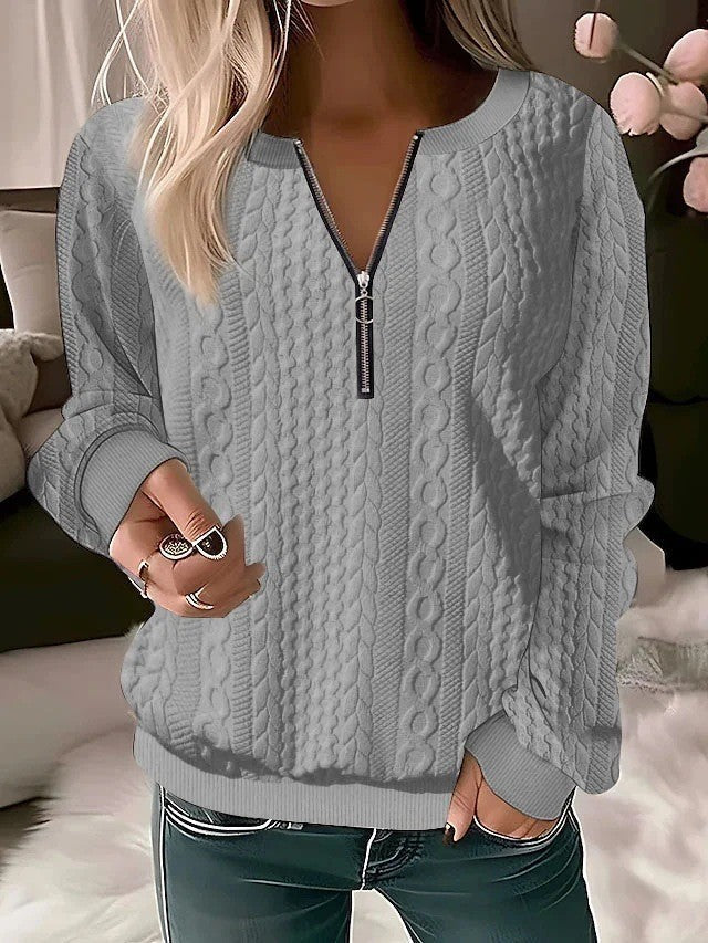 Pull en maille zippé Berg-Feldt pour femme