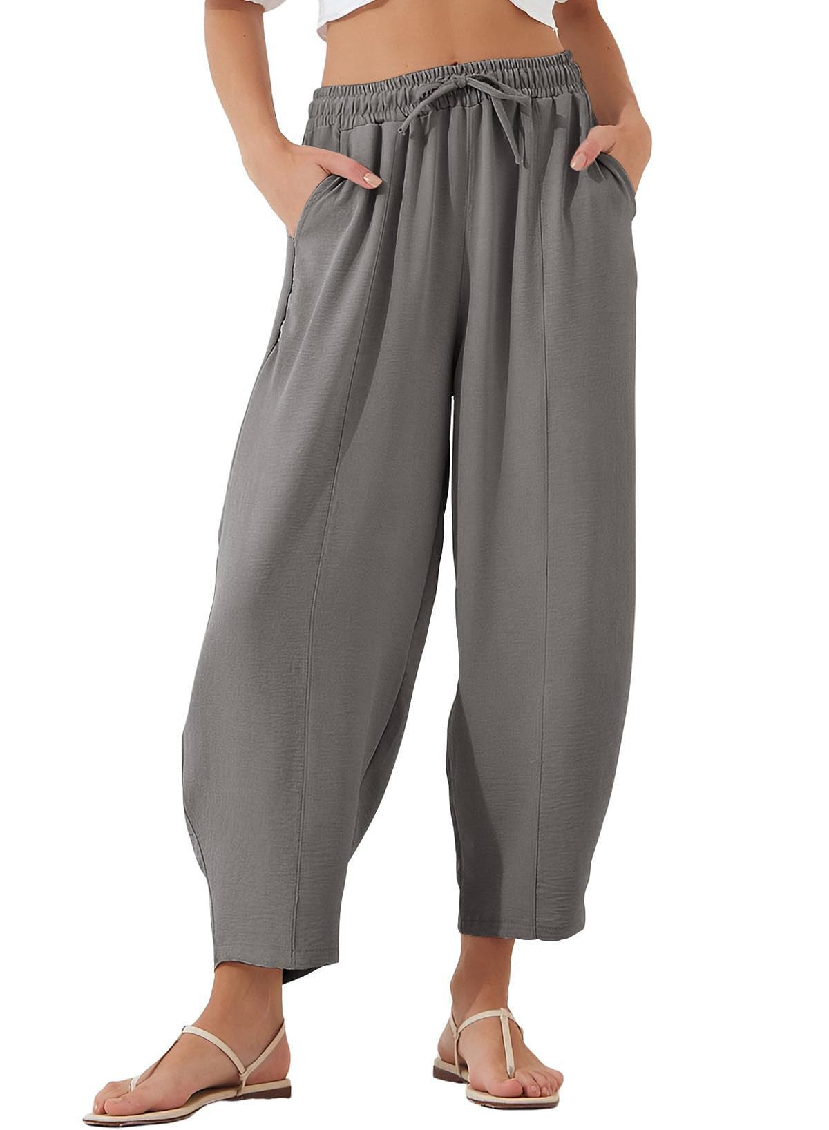 Bequeme Damen-Palazzohose mit Gummizug und Seitentaschen von berg-feldt