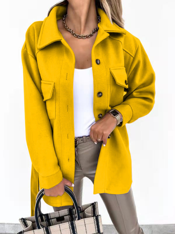 Veste surchemise tendance pour femme avec poches plaquées et fermeture boutonnée Berg-Feldt