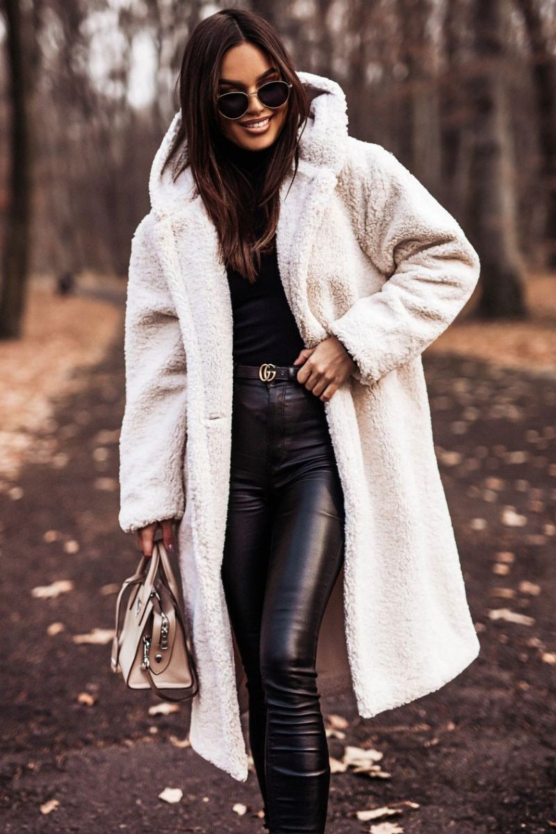 Manteau douillet teddy Berg-Feldt pour femmes