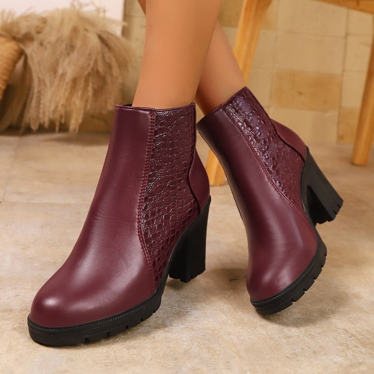 Chelsea boots tendance pour femme, avec tige texturée Berg-Feldt