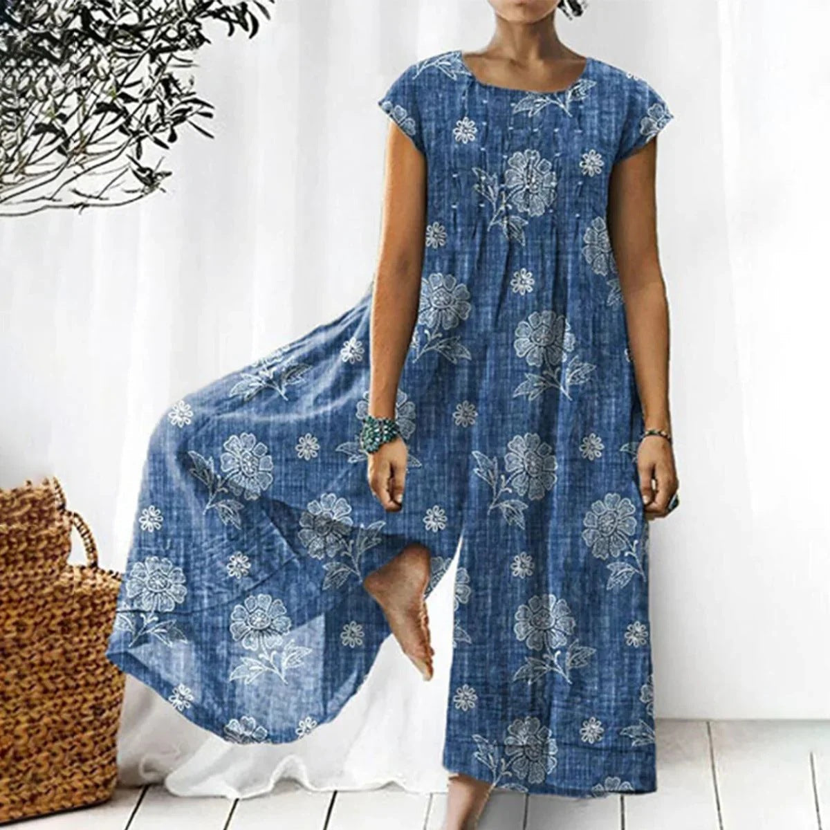 Robe longue bohème avec broderie florale berg-feldt