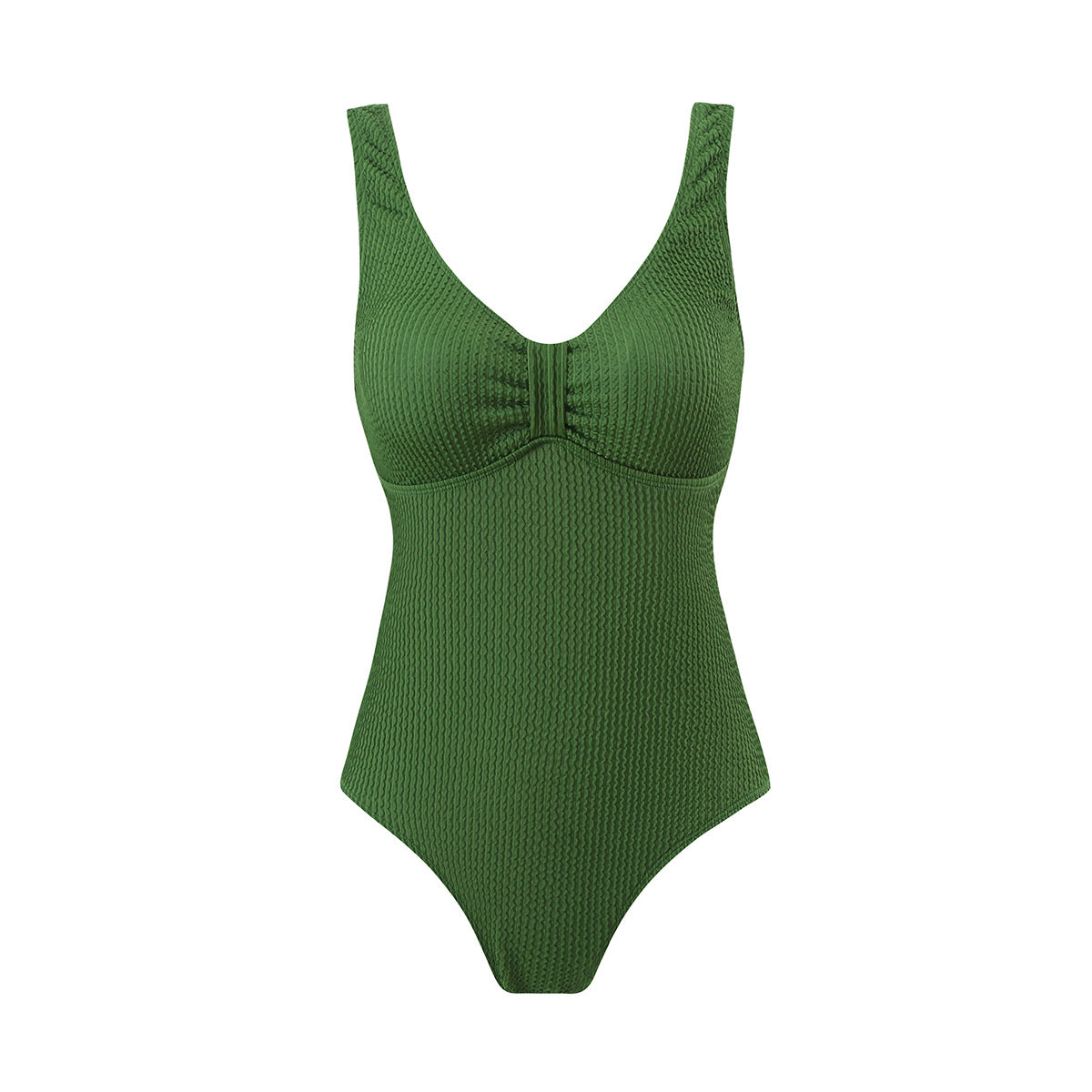 Maillot de bain femme Berg-Feldt, col en V et texturé