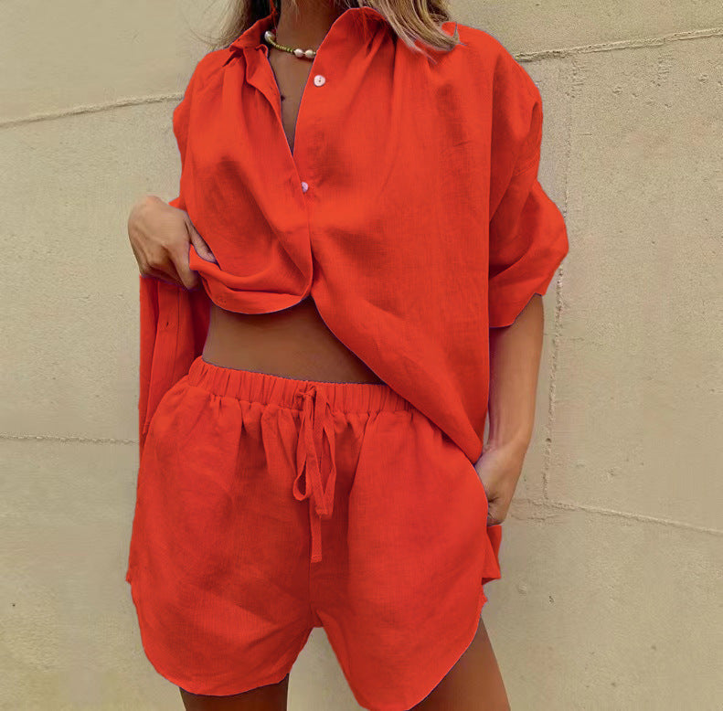 Ensemble de pyjama en lin décontracté pour femme à coupe confortable Berg-Feldt