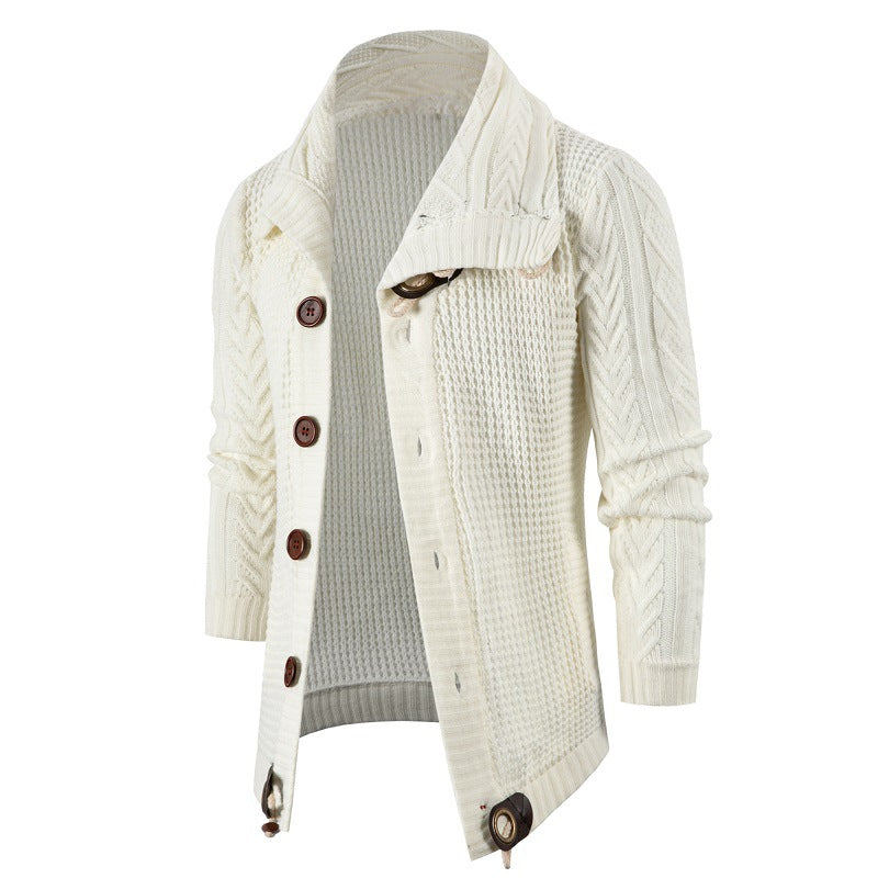 Cardigan tricoté pour homme à col montant Berg-Feldt