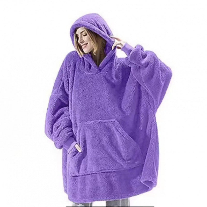 Sweat à capuche oversize en polaire pour femme avec poche kangourou et capuche Berg-Feldt