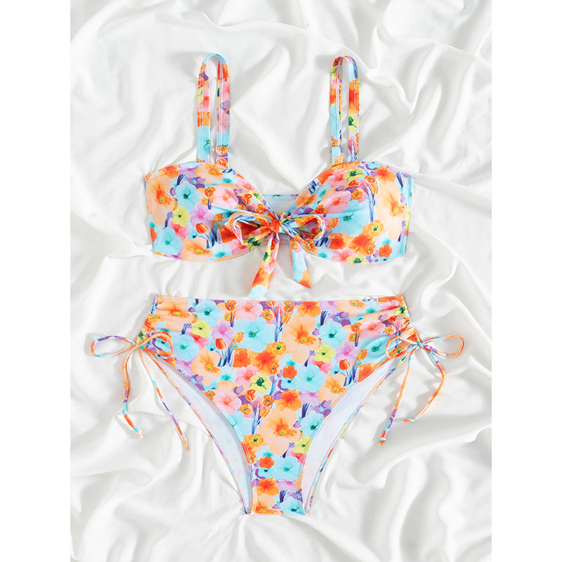 Ensemble bikini taille haute à fleurs pour femmes, berg-feldt