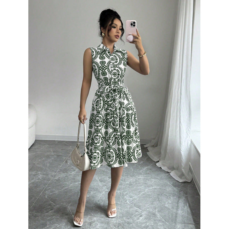 Robe courte femme boutonnée à motif floral berg-feldt