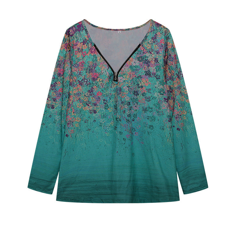 Chemisier femme manches longues motif floral berg-feldt