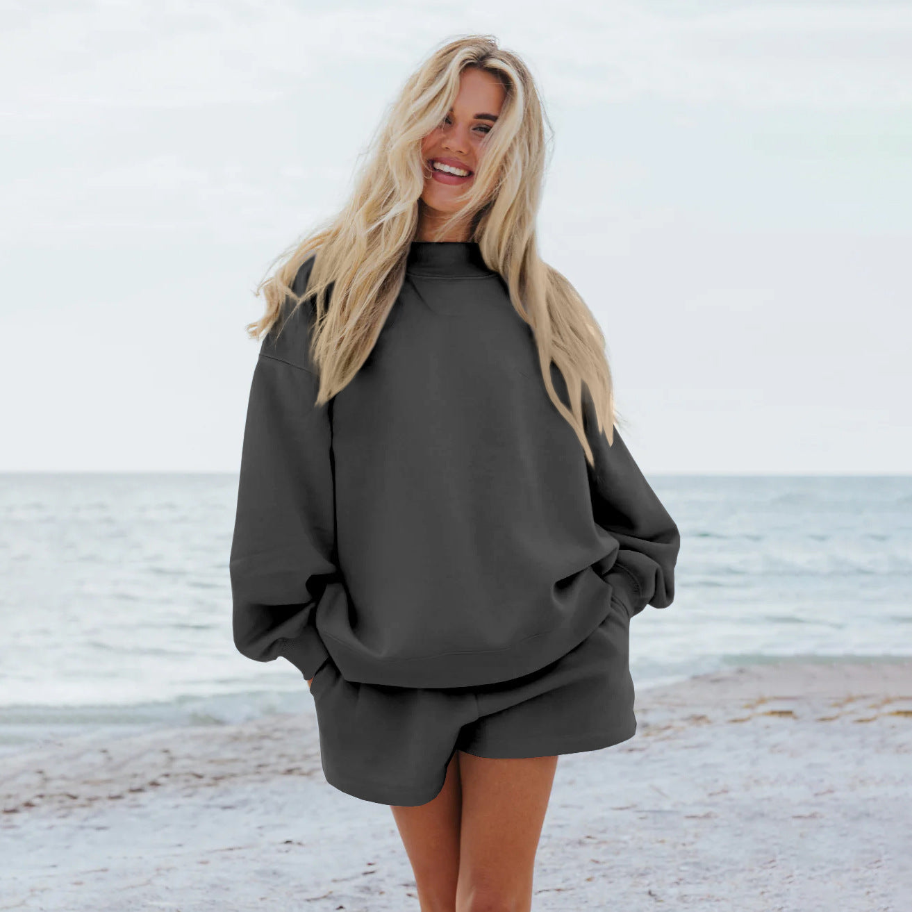 Sweat-shirt oversize à manches raglan Berg-Feldt pour femme